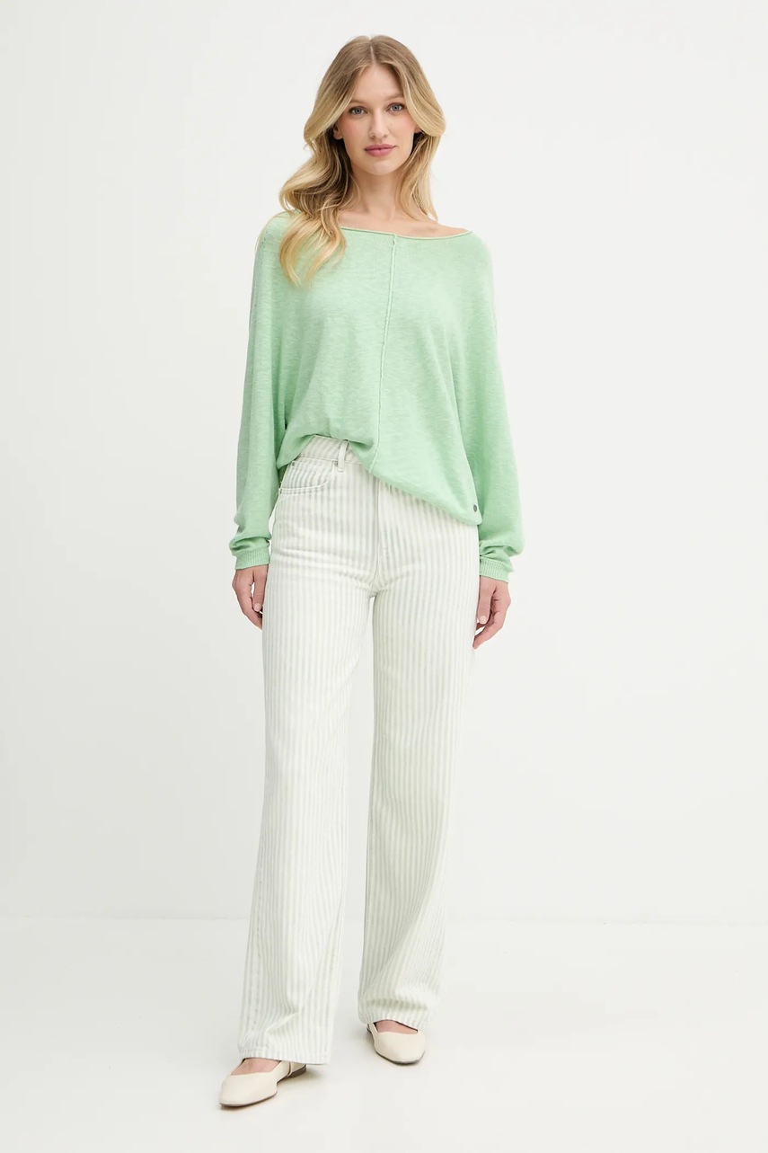 Свитер Pepe Jeans цвет зелёный лёгкий PL702305