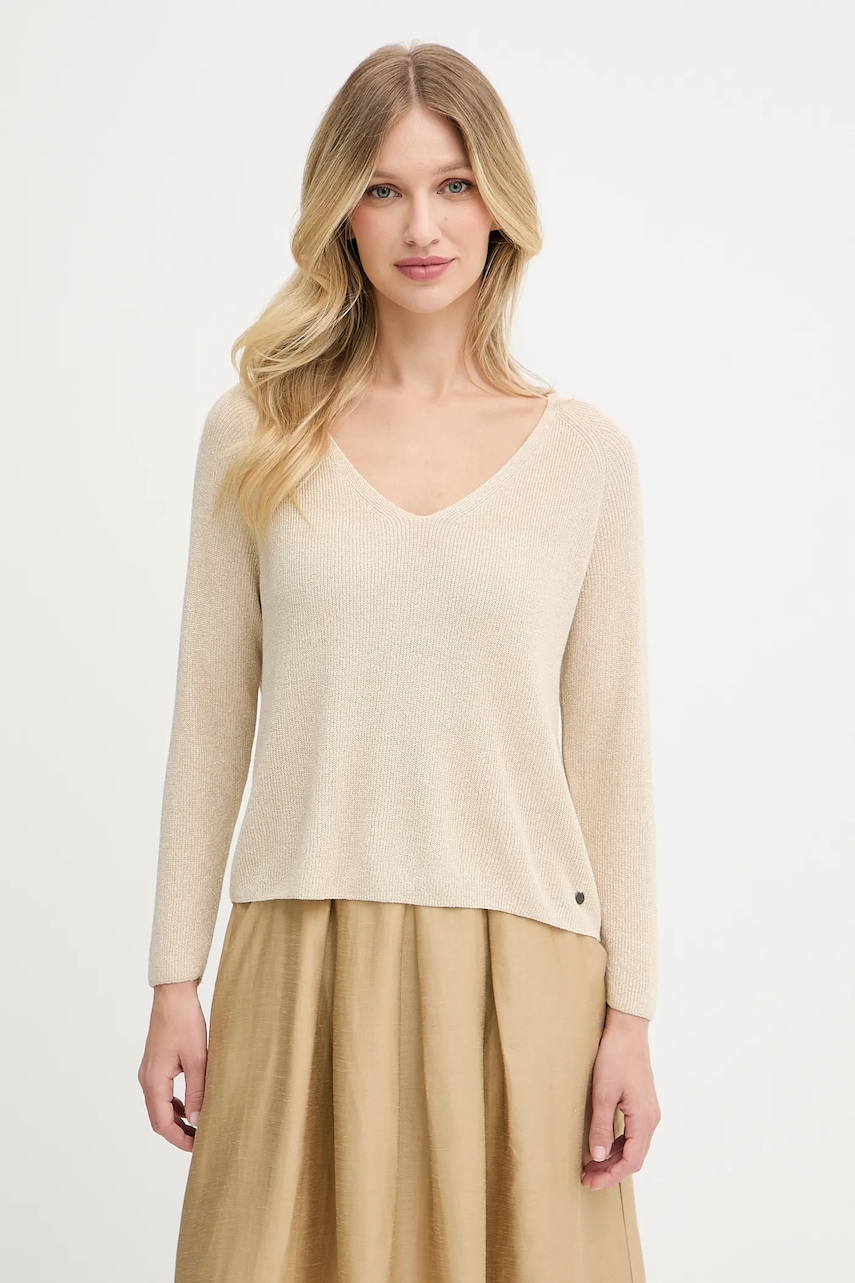 Levně Svetr Pepe Jeans dámský, béžová barva, PL702309