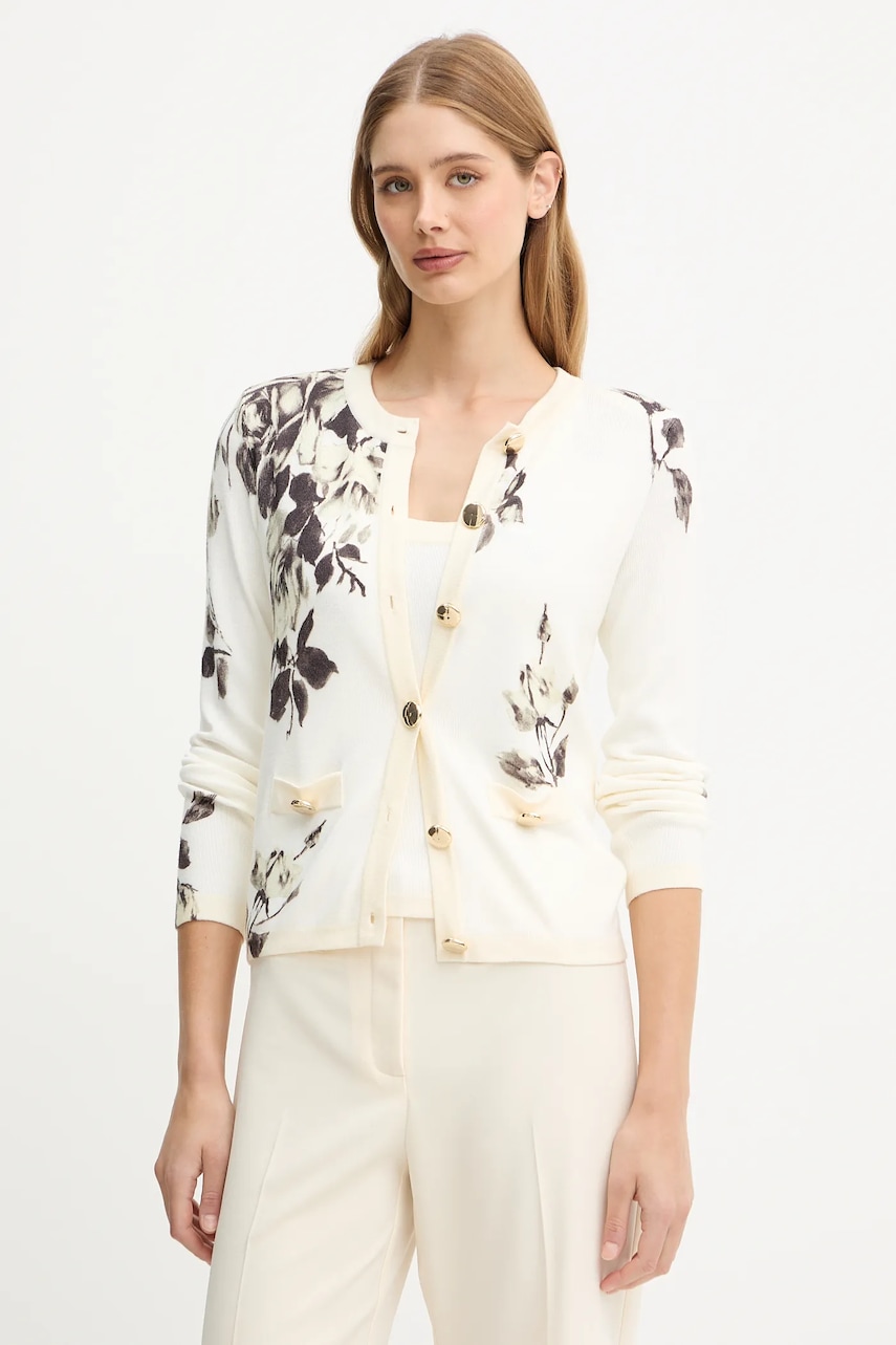 Blugirl Blumarine cardigan și top 2-pack culoarea bej, light, RF5069.MAB01