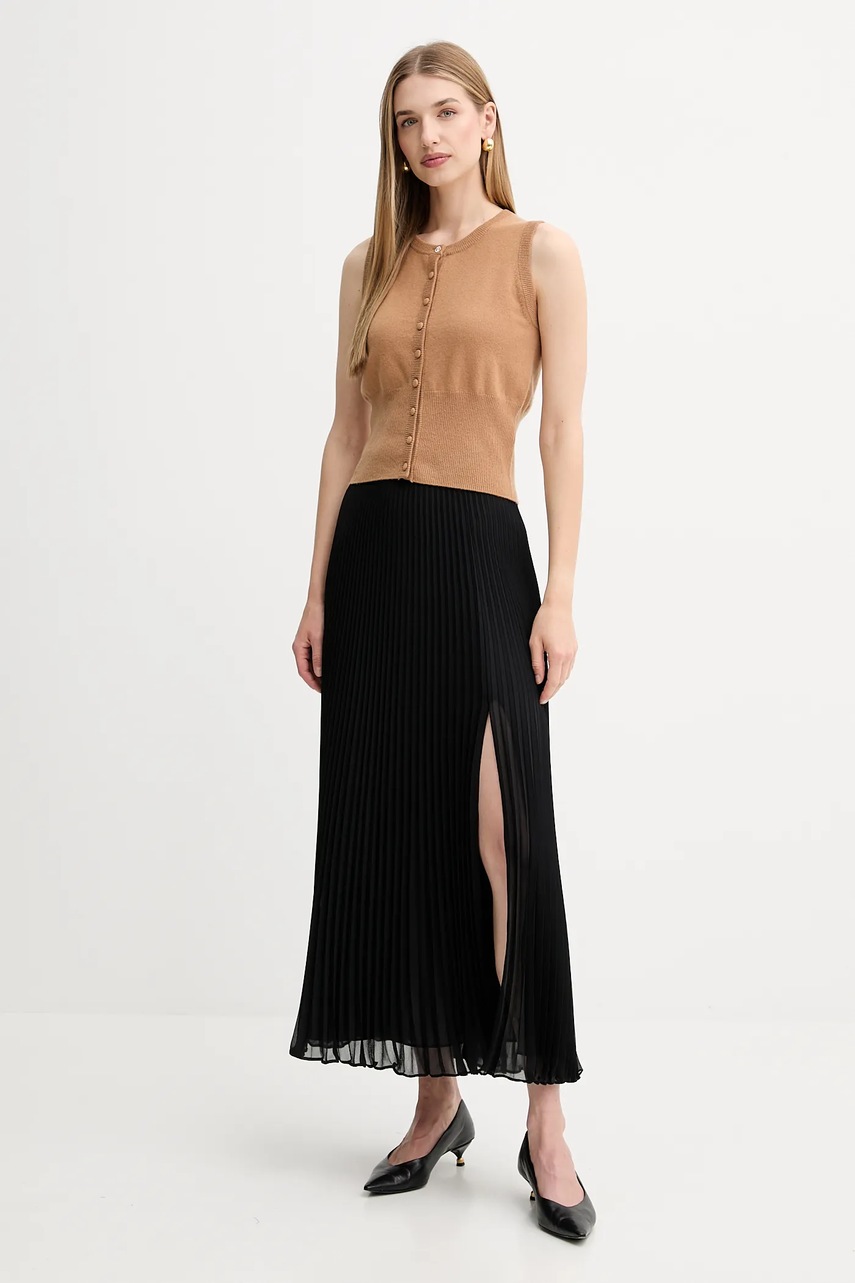 Шерстяной жилет Fracomina цвет бежевый лёгкий FR25WJ5008K47301