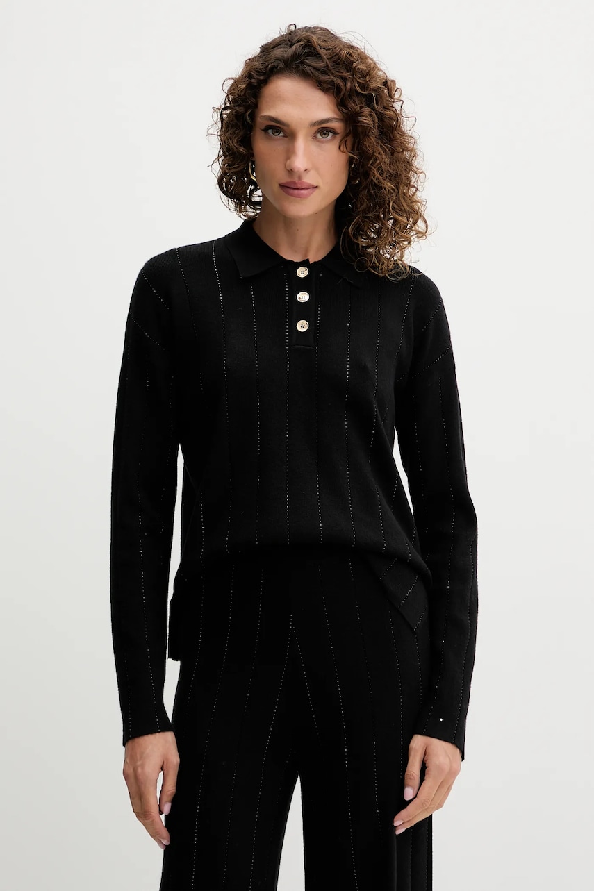 Fracomina pulover culoarea negru, light, FS25WT7019K50401