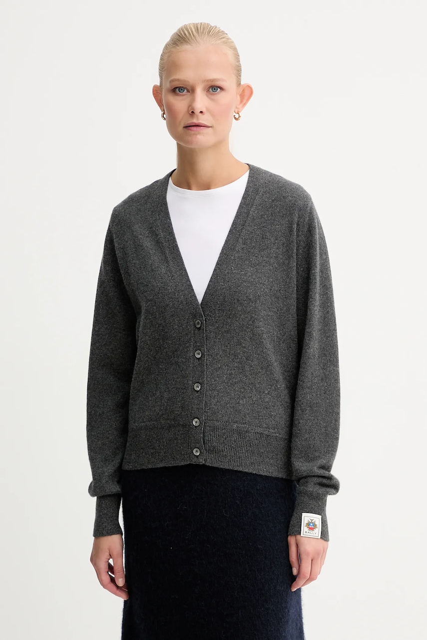 Bally cardigan din cașmir culoarea gri, light, WKN0B8