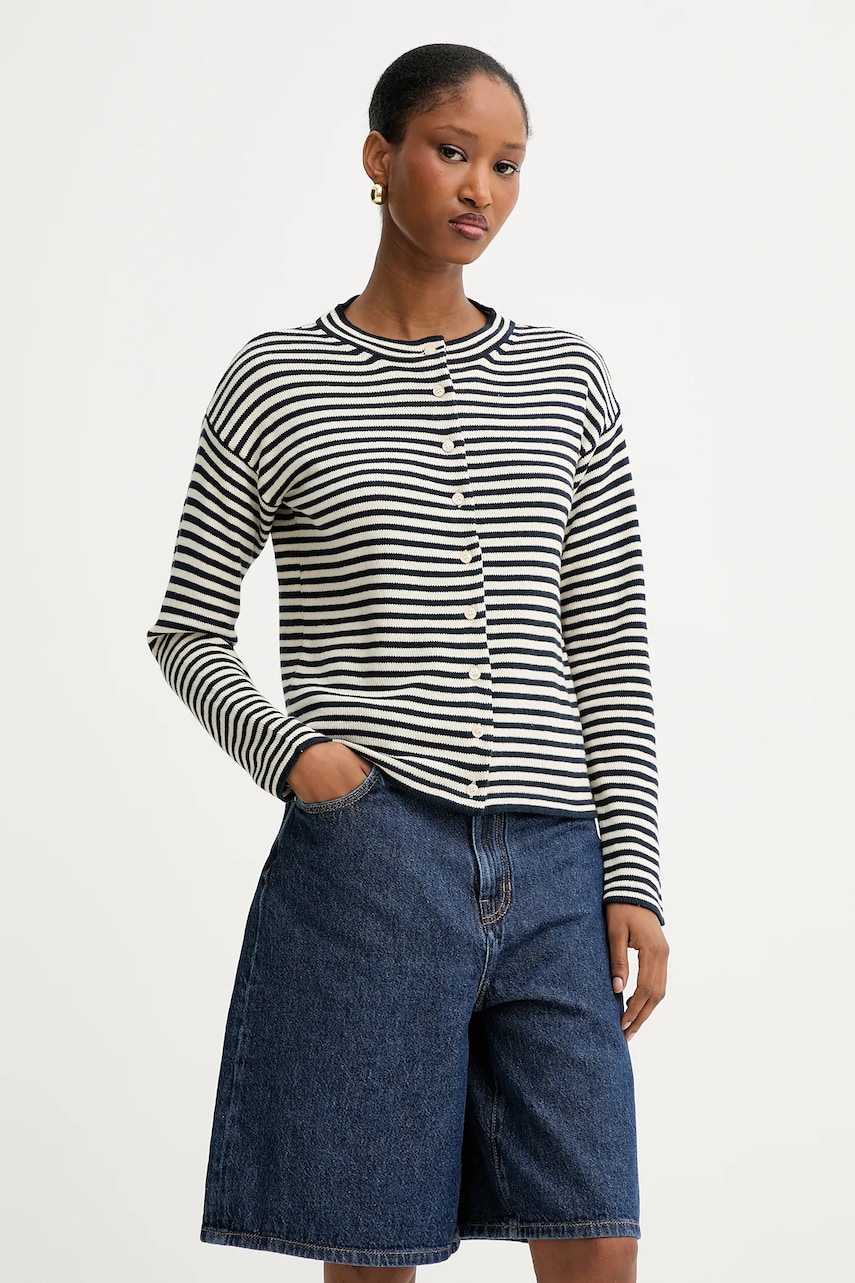 Weekend Max Mara cardigan din bumbac ERITEA culoarea bleumarin, light, 2525346031600