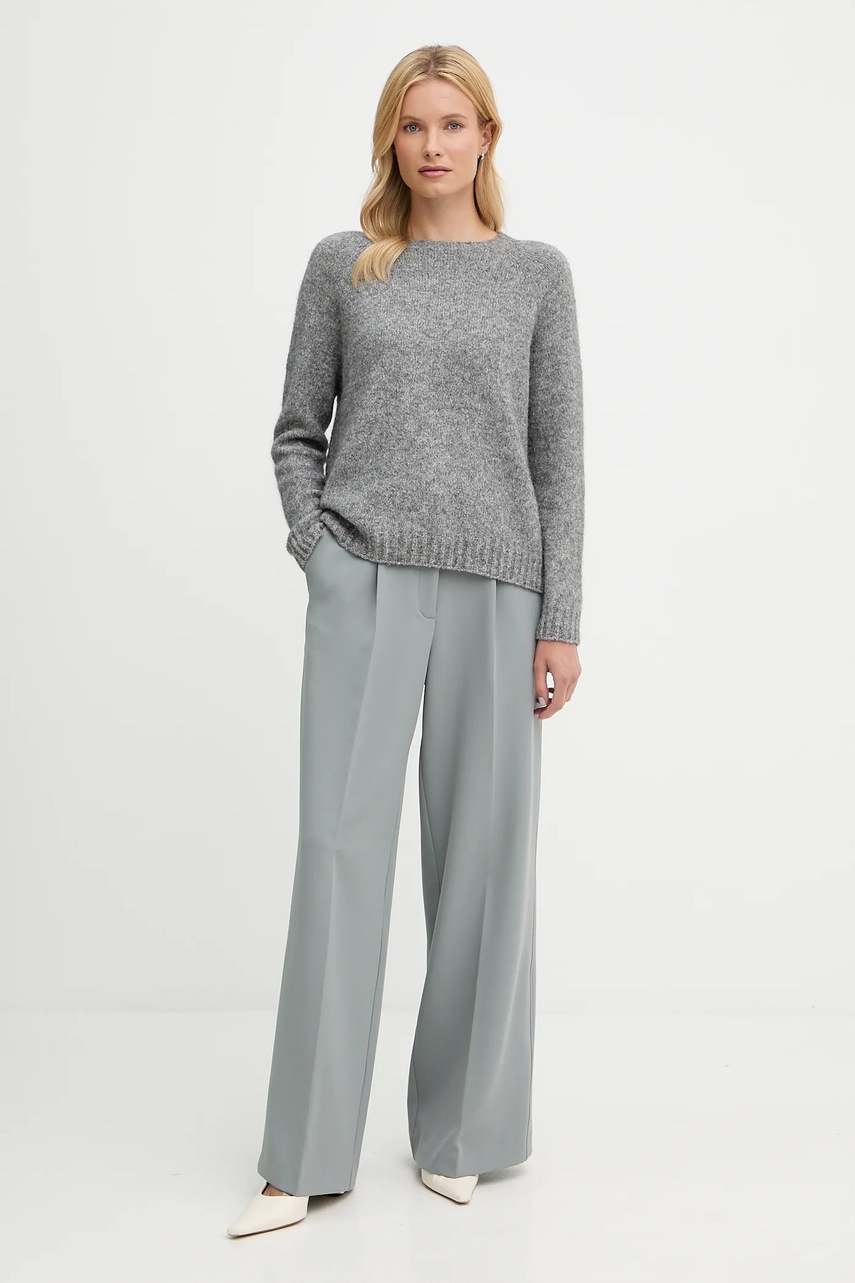 Свитер с примесью шерсти Weekend Max Mara GHIACCI цвет серый  2525366151600