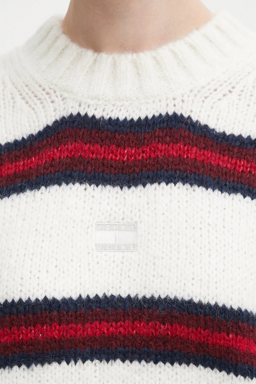 Sveter s prídavkom alpaky Tommy Jeans