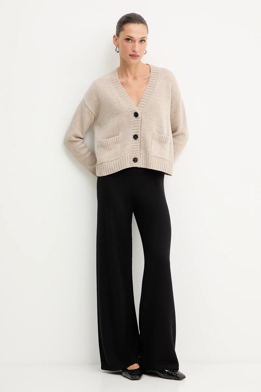 Шерстяной кардиган Weekend Max Mara FILMATO цвет бежевый 2525346062600