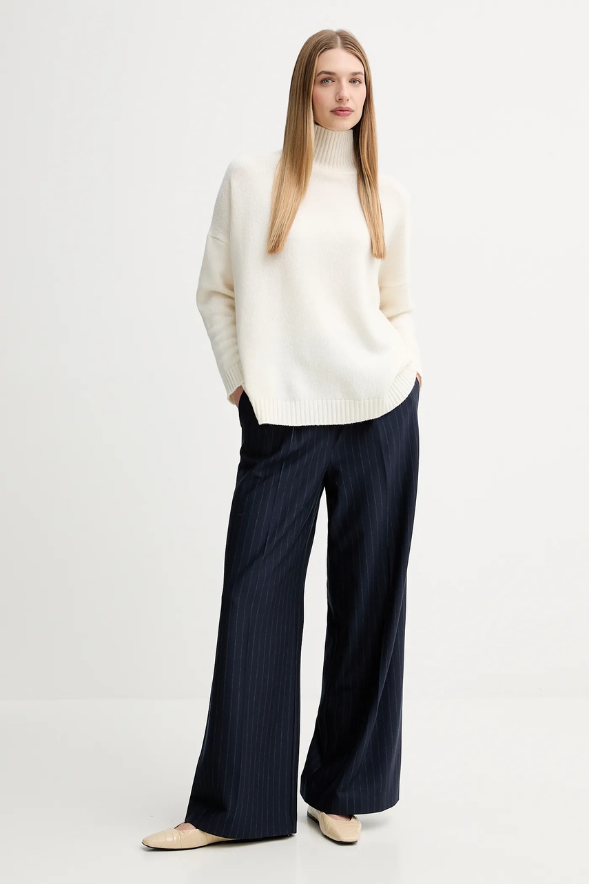 Шерстяной свитер Weekend Max Mara BORGIA цвет бежевый с гольфом 2525366112600