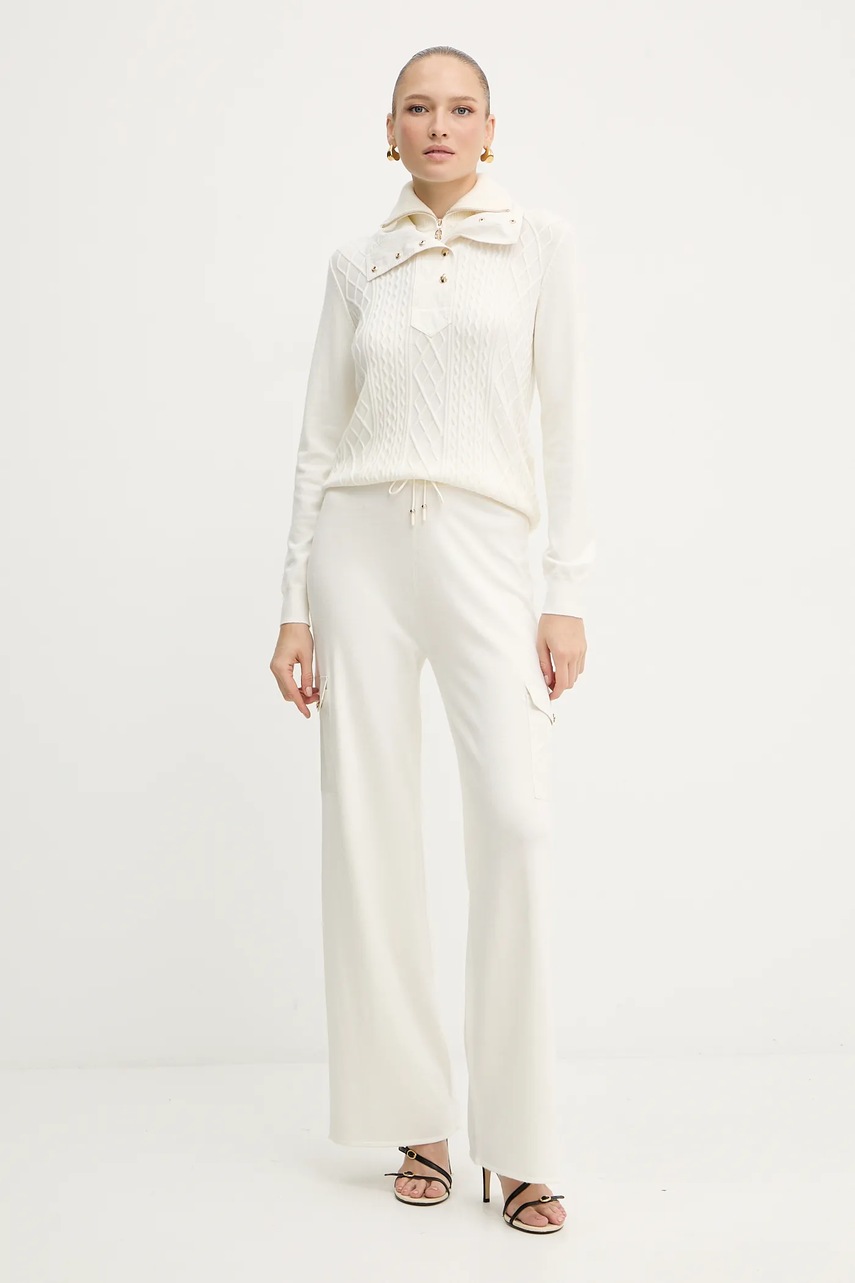 Свитер Liu Jo цвет бежевый лёгкий TF5039.MS75L