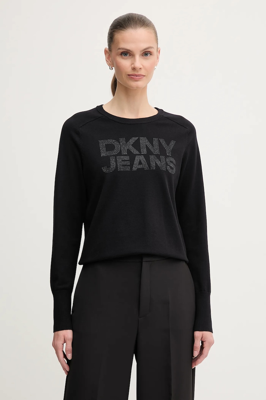 Dkny pulover culoarea negru, light, DJ4R0454