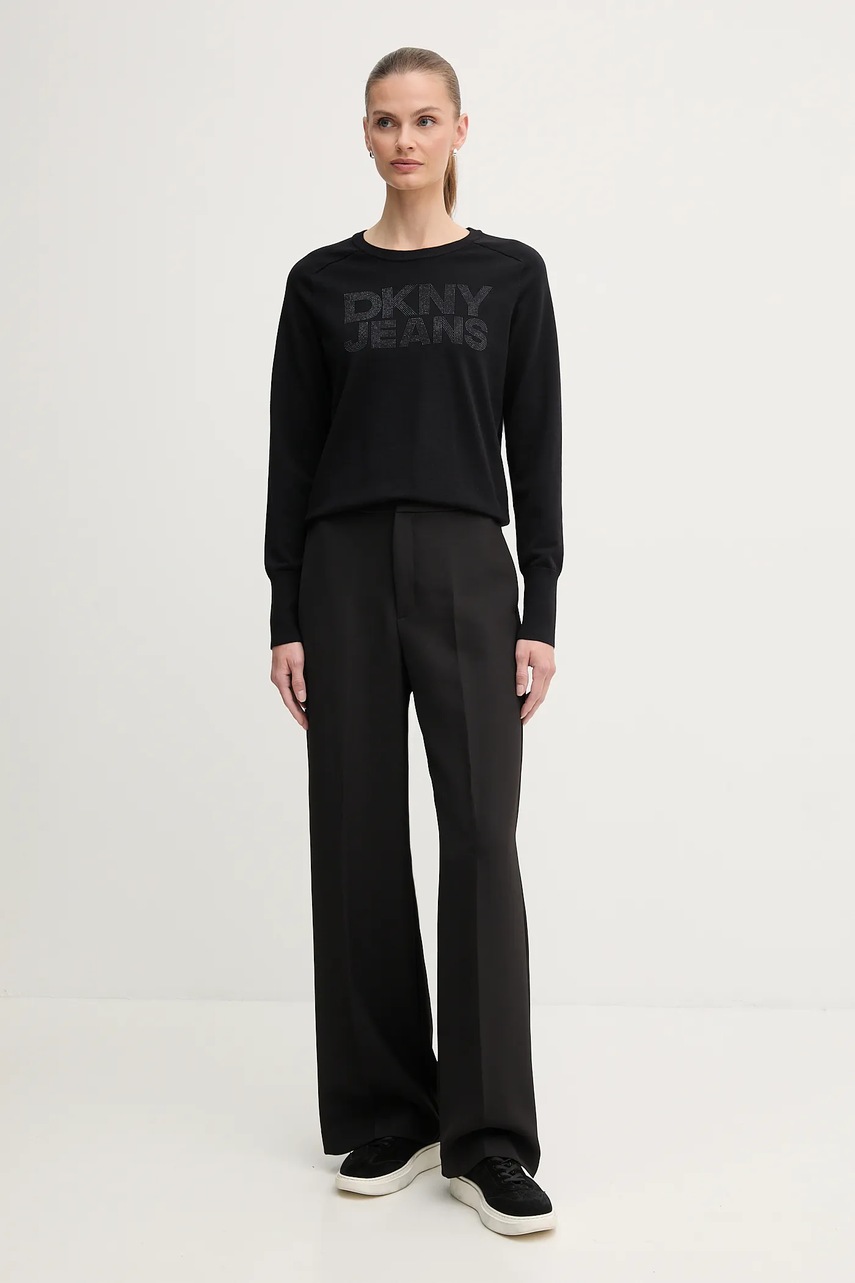 Свитер Dkny цвет чёрный лёгкий DJ4R0454