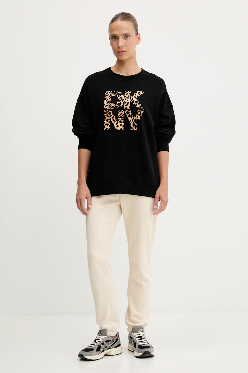 Кофта Dkny цвет чёрный с принтом DP5T1433