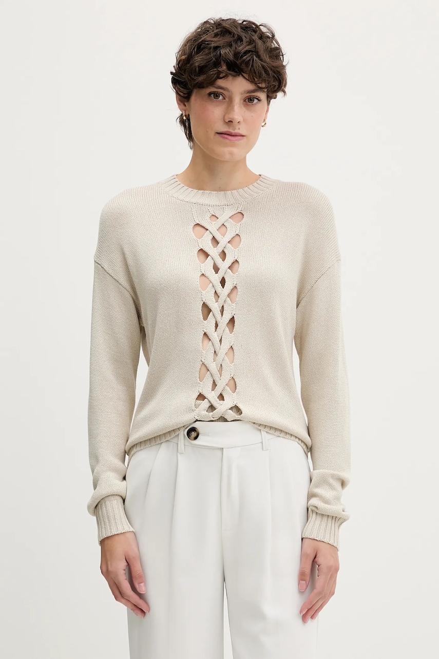 Sisley pulover culoarea bej, light, 1XGYM106I