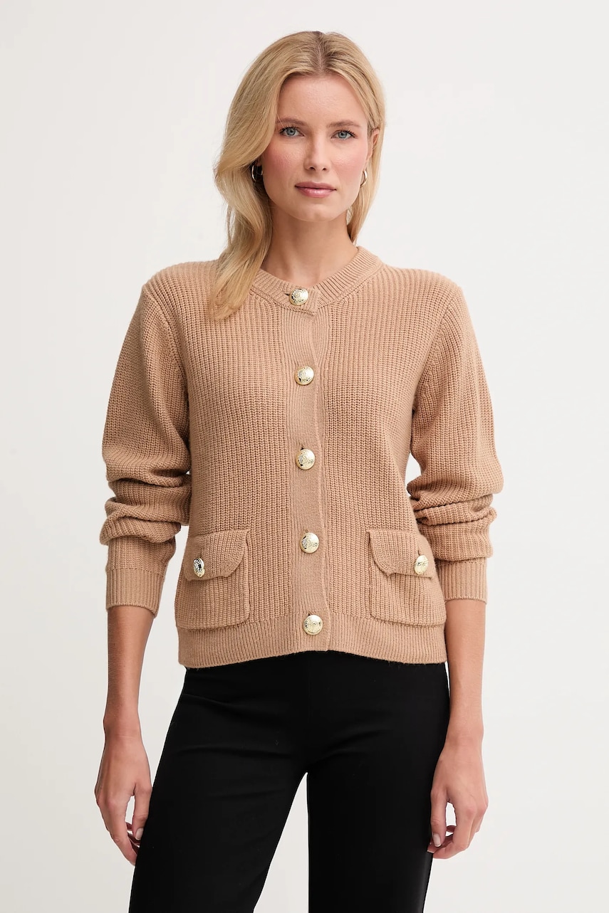 Joop! cardigan din amestec de lână culoarea bej, 30049419