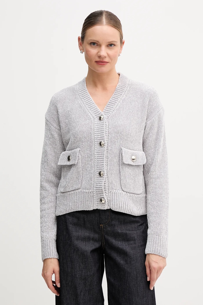 Marc Aurel cardigan culoarea gri, 8051-8000-82101