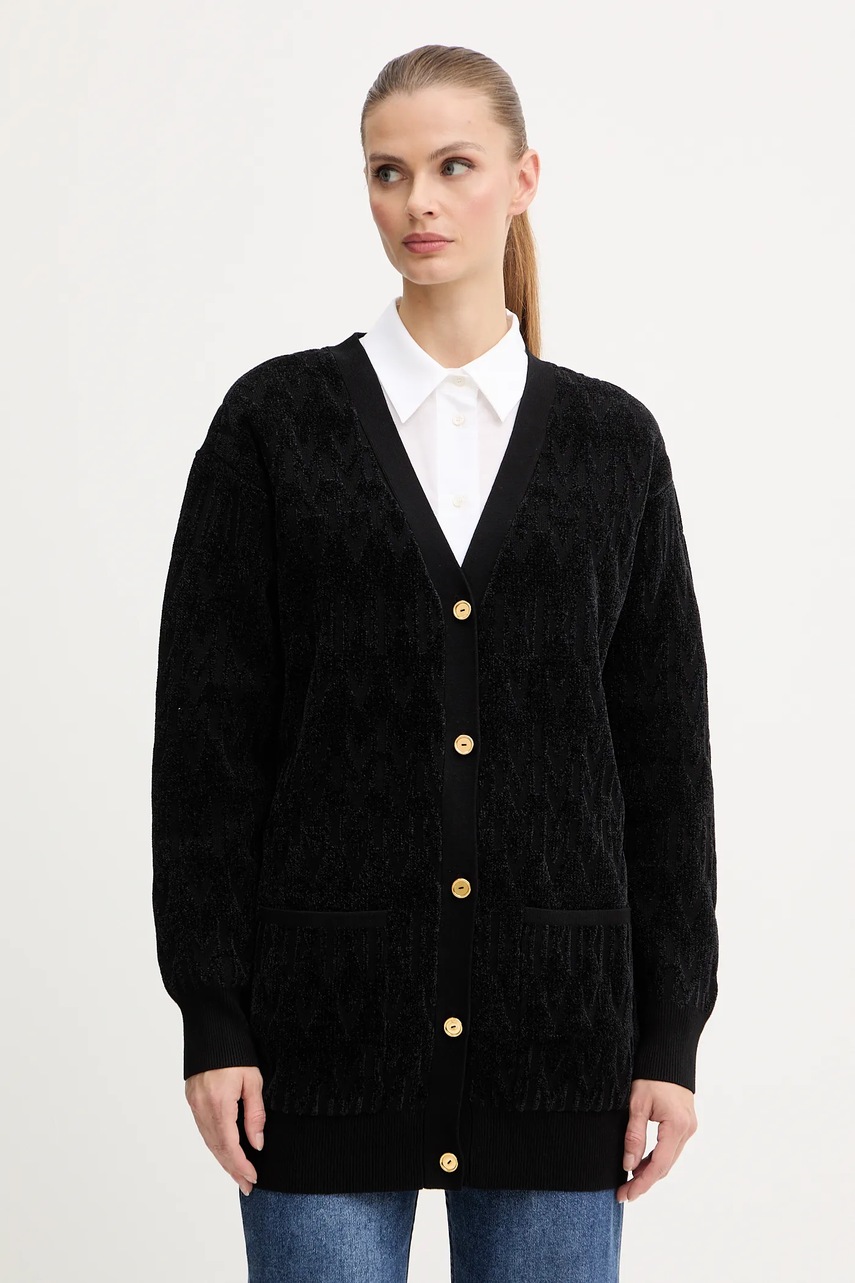 Levně Kardigan Marciano Guess ADELE dámský, černá barva, 5BGR04 5661Z