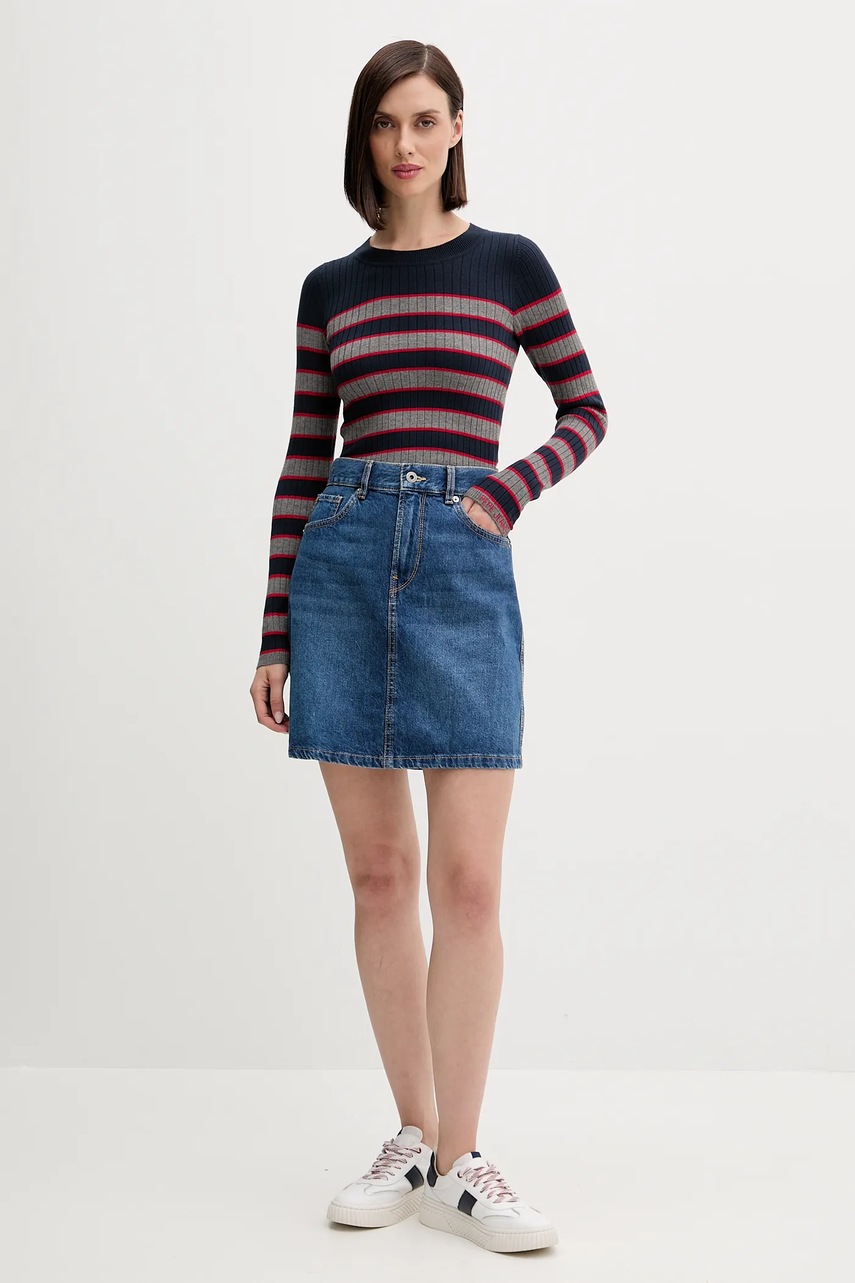 Свитер Pepe Jeans цвет синий лёгкий PL7000006