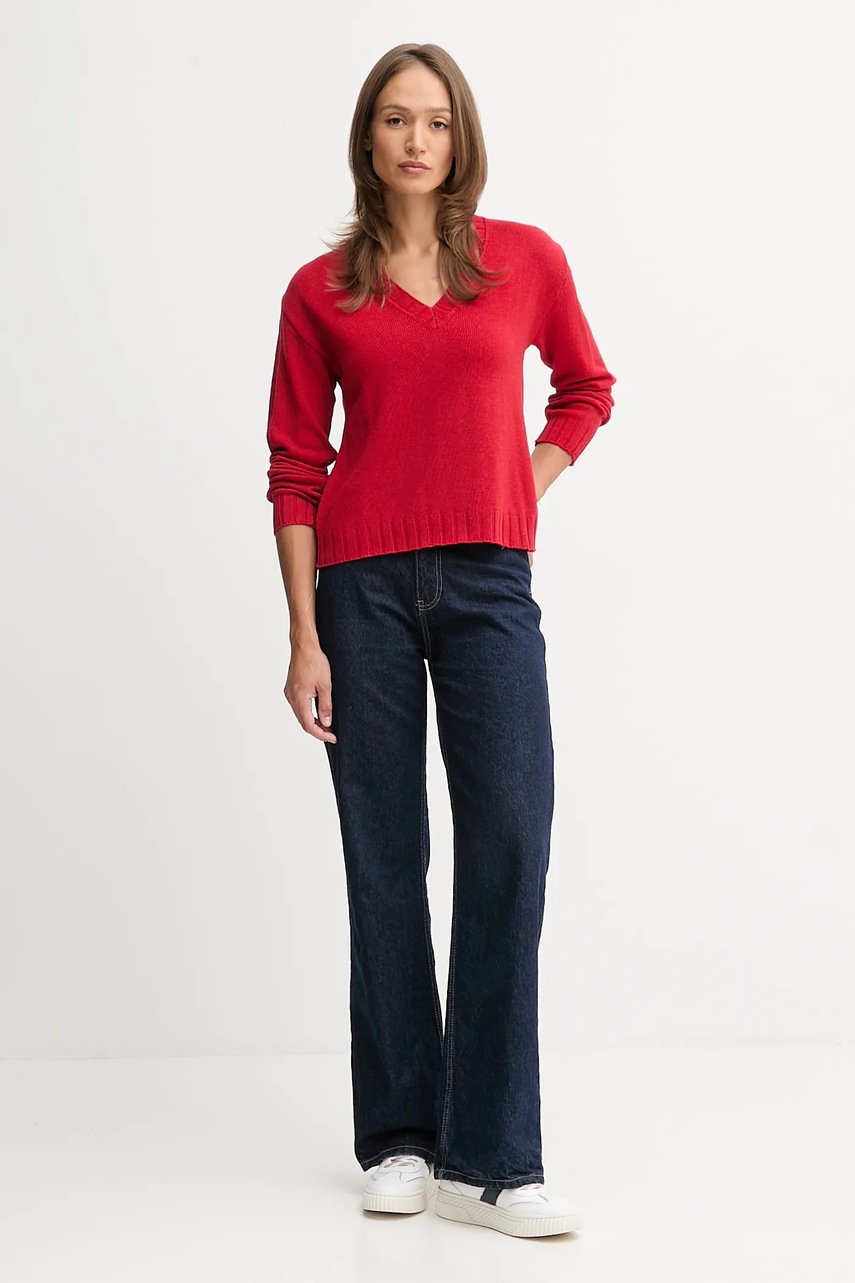 Свитер с добавлением шерсти Pepe Jeans цвет красный лёгкий PL7000001 Свитер с добавлением шерсти Pepe Jeans цвет красный лёгкий PL7000001