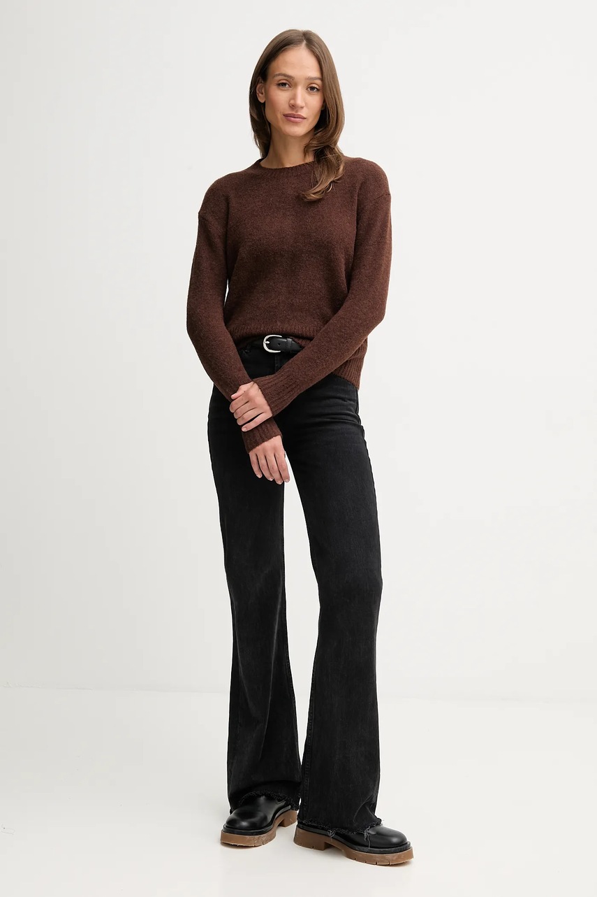 Свитер с примесью шерсти Pepe Jeans цвет коричневый  PL7000031