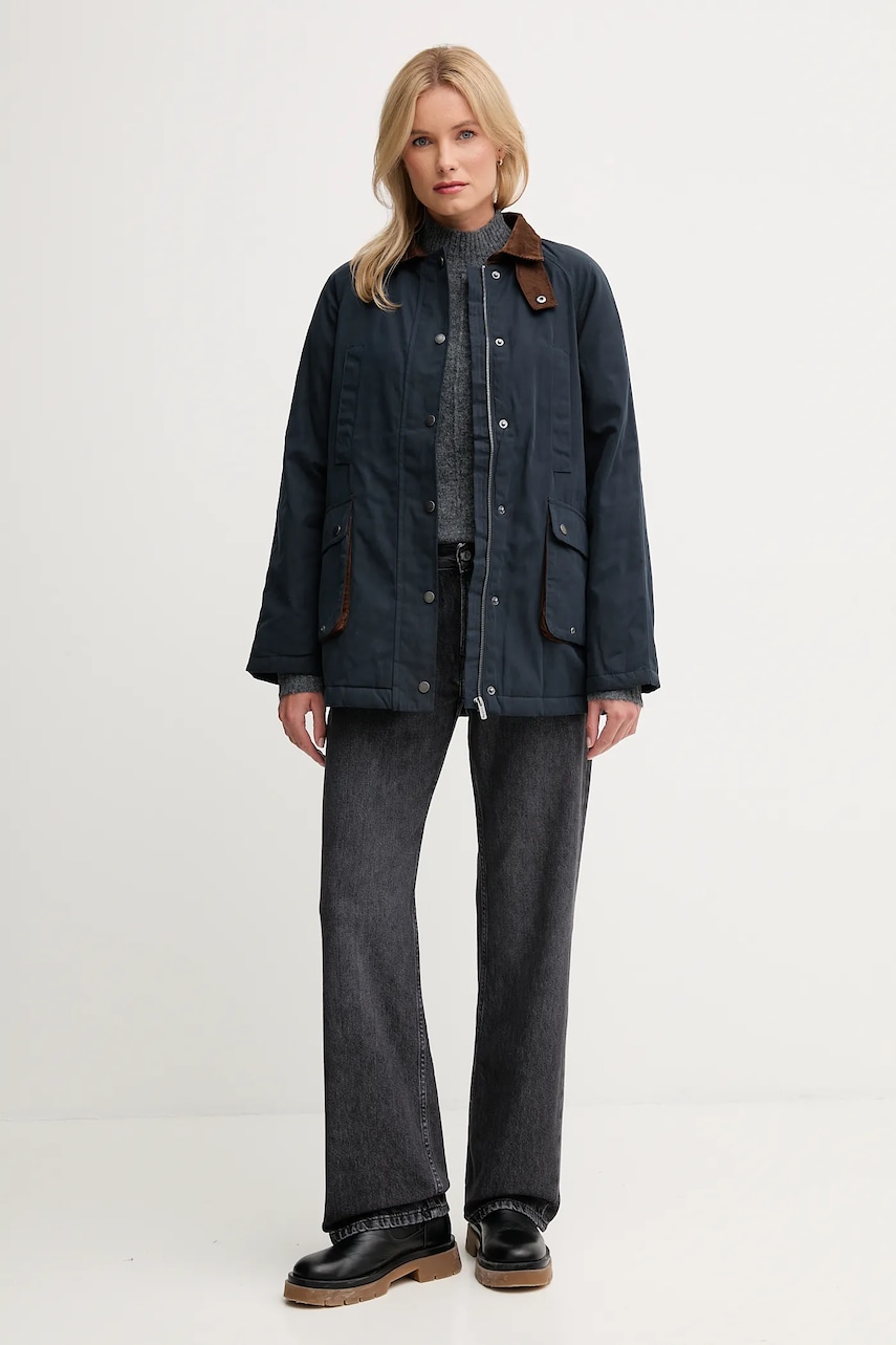 Свитер с примесью шерсти Pepe Jeans цвет серый с полугольфом PL7000032 Свитер с примесью шерсти Pepe Jeans цвет серый с полугольфом PL7000032