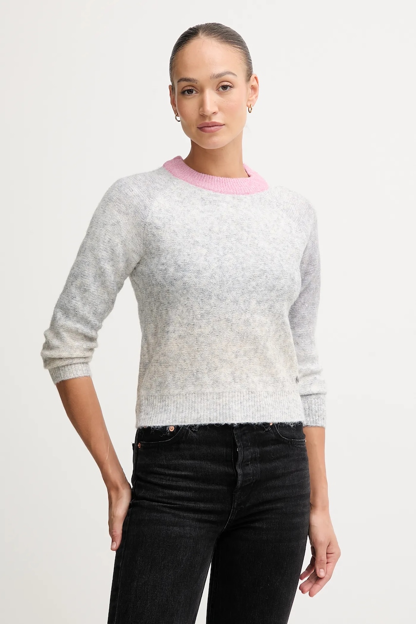 Pepe Jeans pulover din amestec de lână culoarea gri, PL7000047
