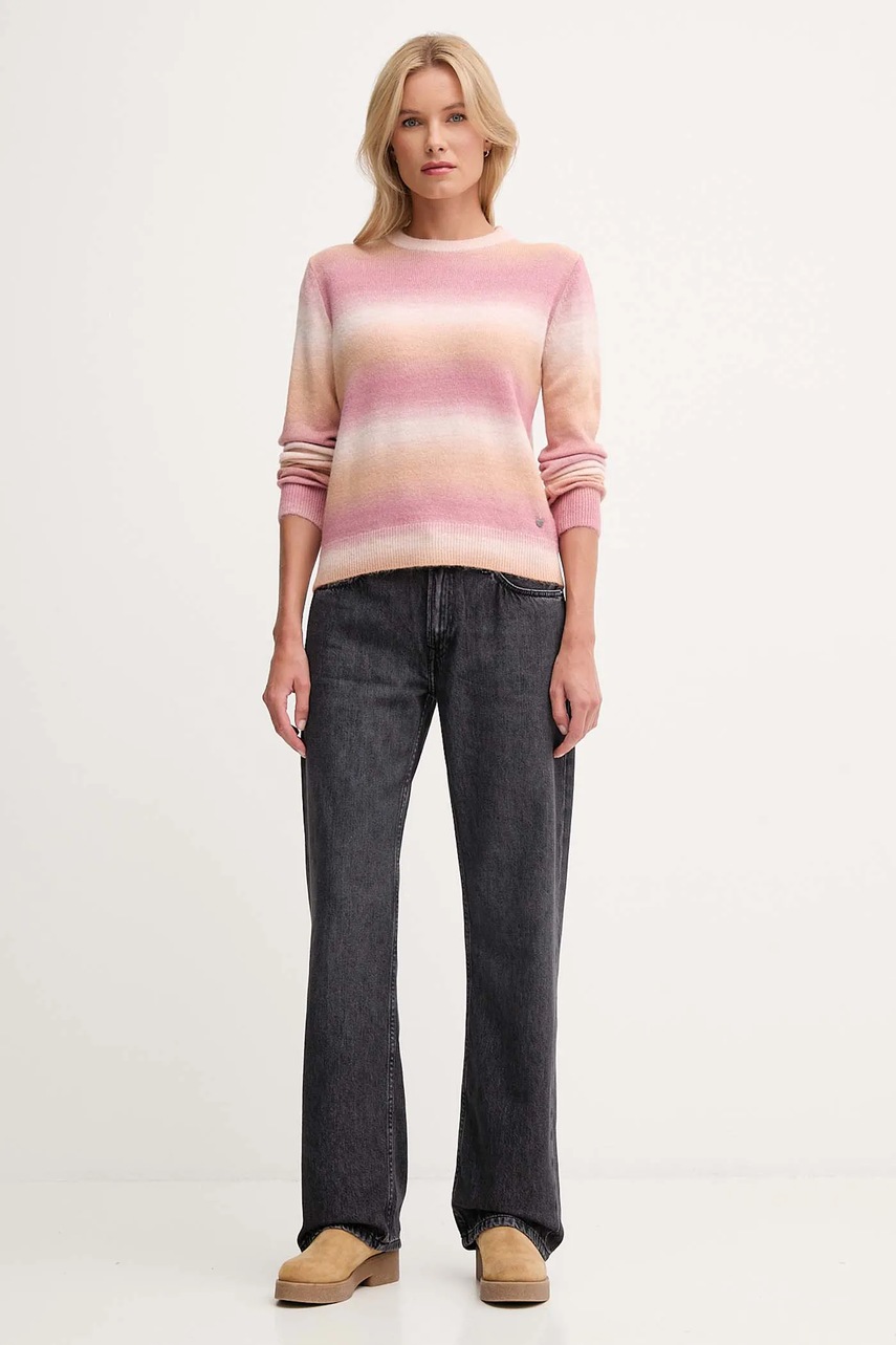Свитер Pepe Jeans цвет розовый лёгкий PL7000060