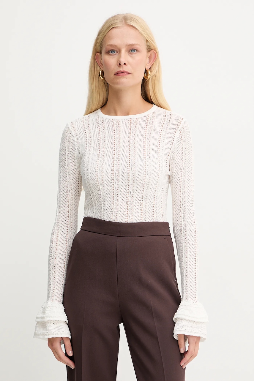 Levně Svetr Twinset dámský, béžová barva, 252TP3181