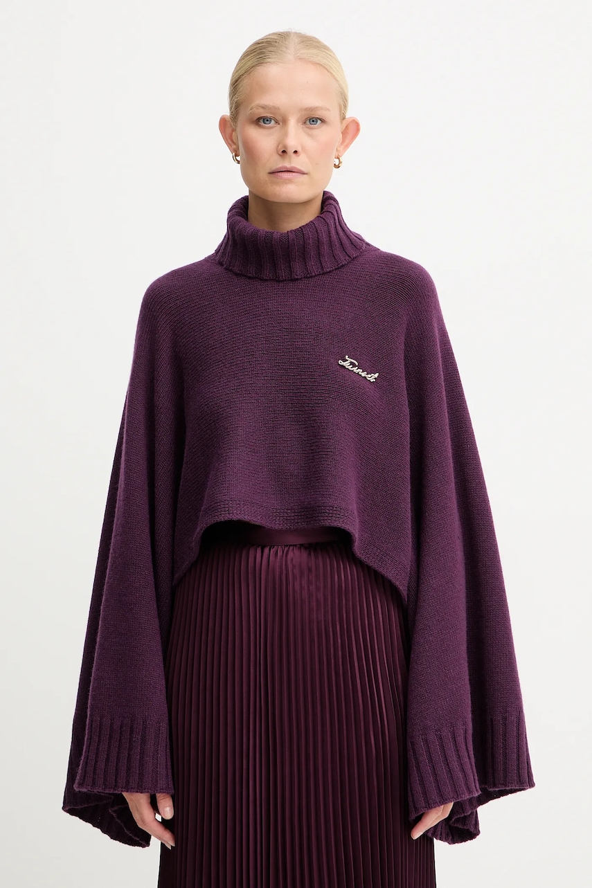 Γυναικεία πουλόβερ χωρίς φερμουάρ twinset σε μωβ