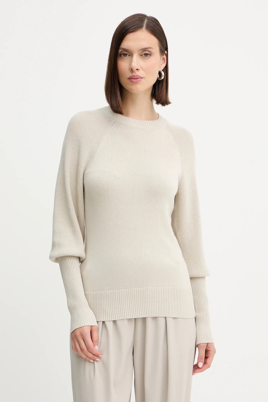 Levně Svetr Armani Exchange dámský, béžová barva, XW001333 AF13780