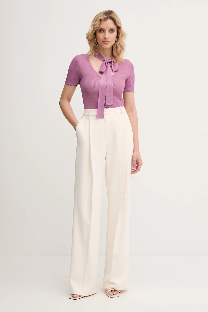 Свитер MAX&Co. цвет фиолетовый лёгкий 2526346011200 Свитер MAX&Co. цвет фиолетовый лёгкий 2526346011200