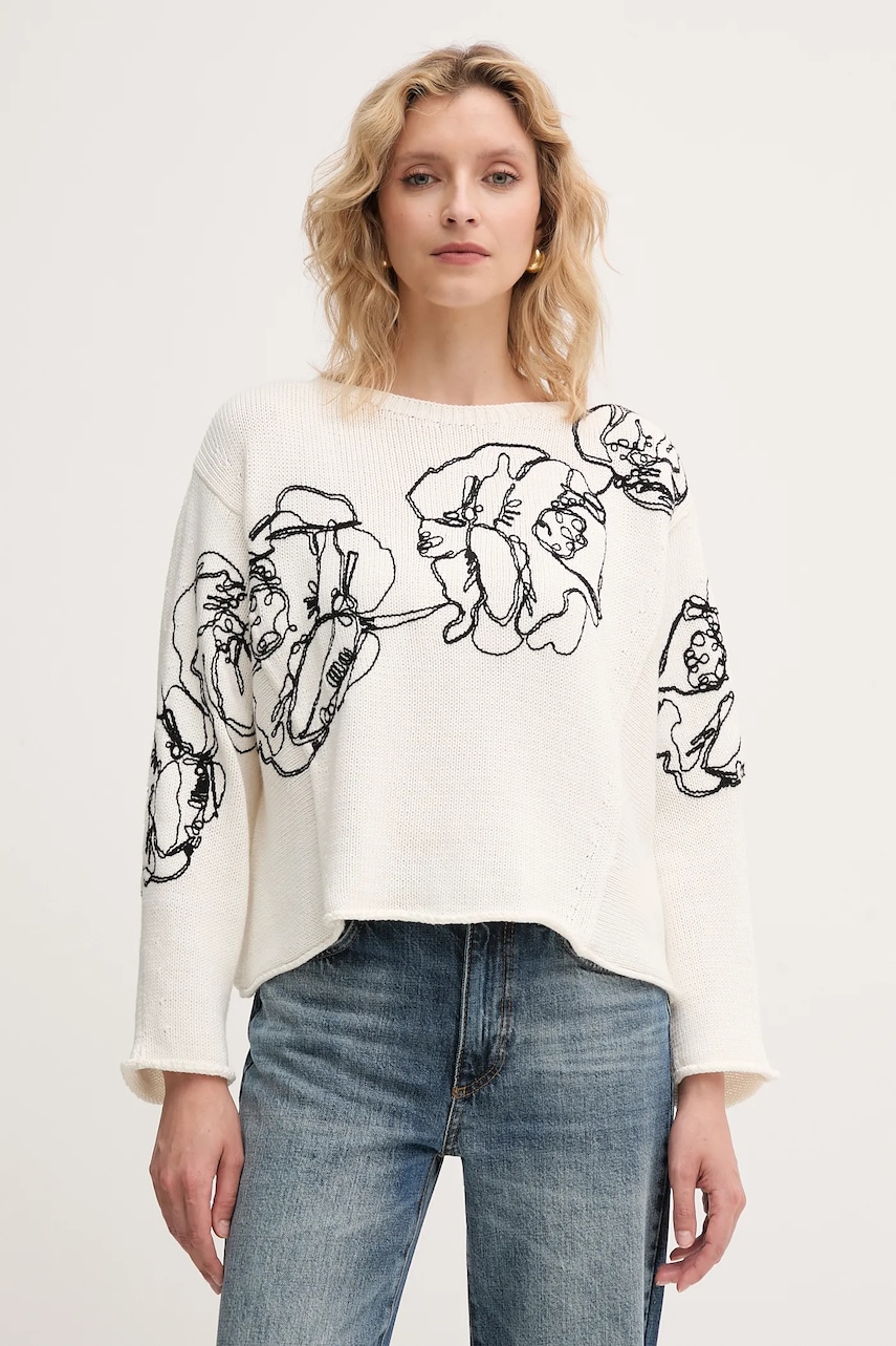 MAX&Co. pulover din amestec de lână culoarea bej, 2526366012200