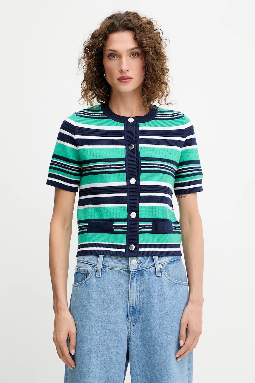 Morgan cardigan culoarea verde, MCELIN