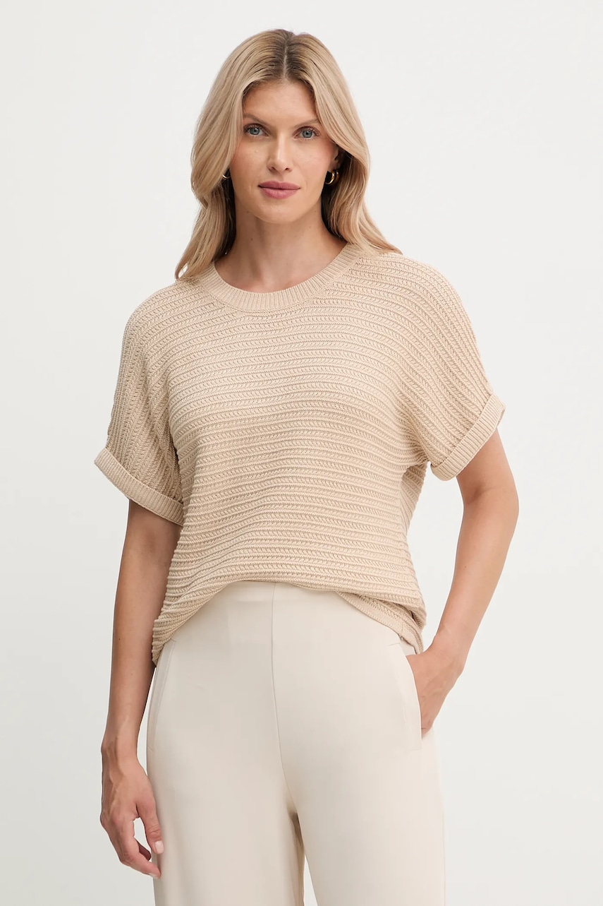 Morgan pulover culoarea bej, MVIET Morgan pulover culoarea bej, MVIET