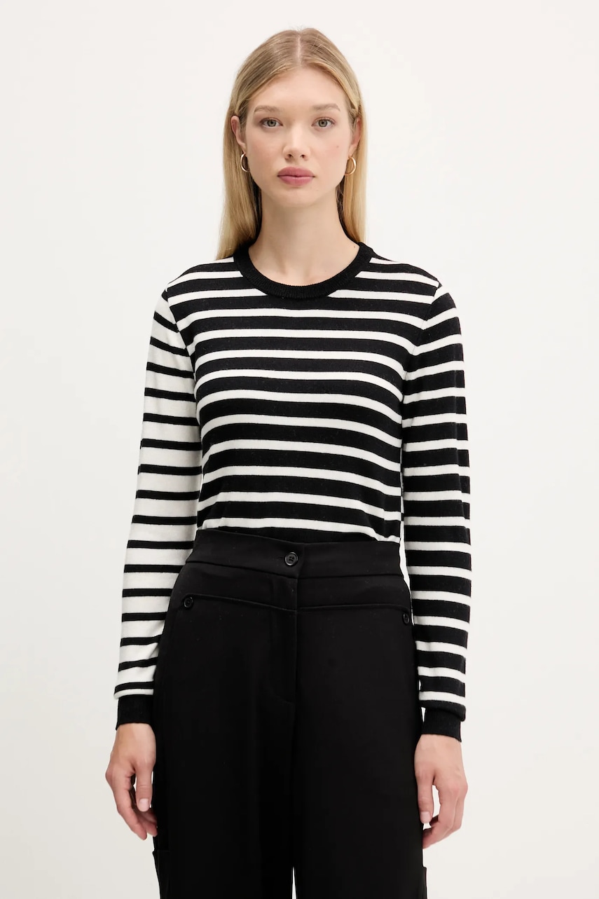 Desigual pulover de lână BERGEN culoarea negru, light, 25WWJF08