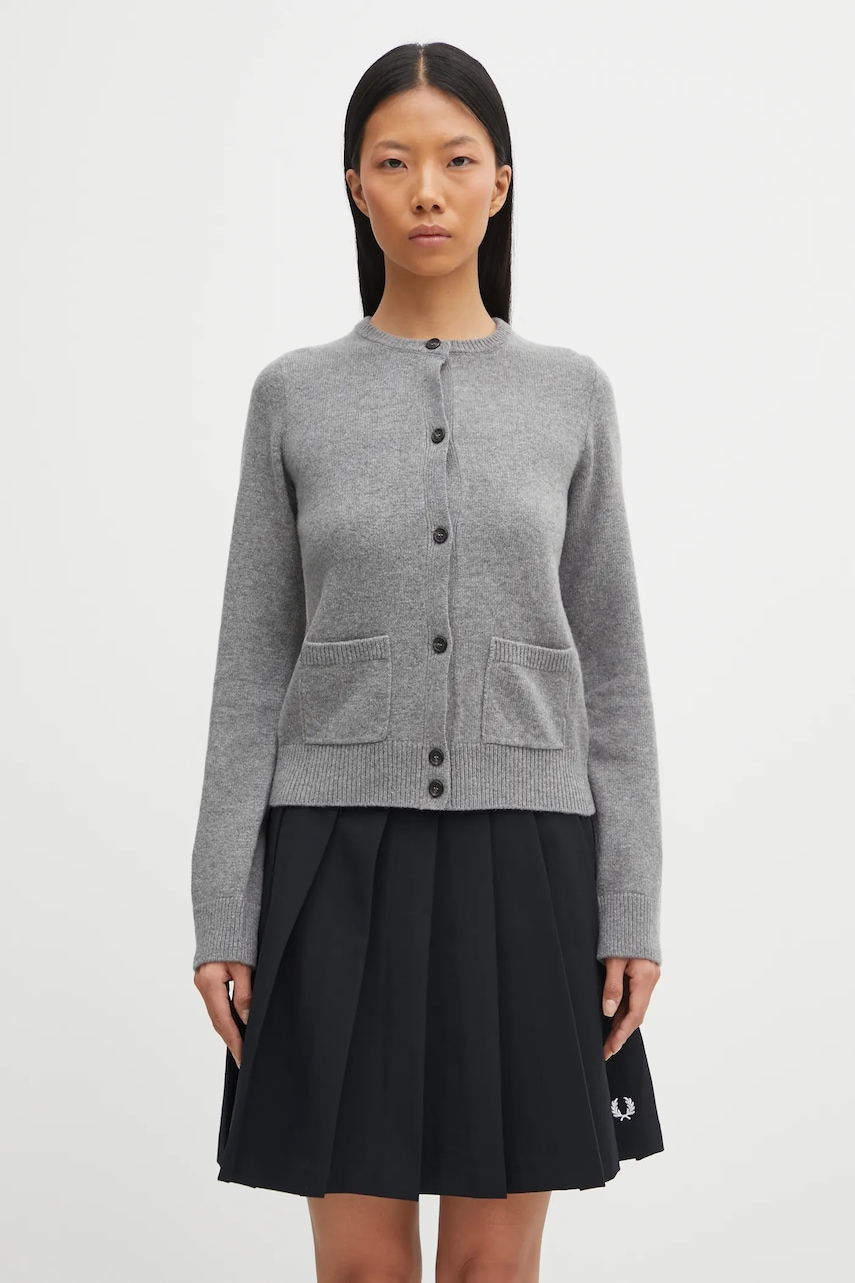 MM6 Maison Margiela cardigan din amestec de lână culoarea gri, S62HP0036.M13187.854