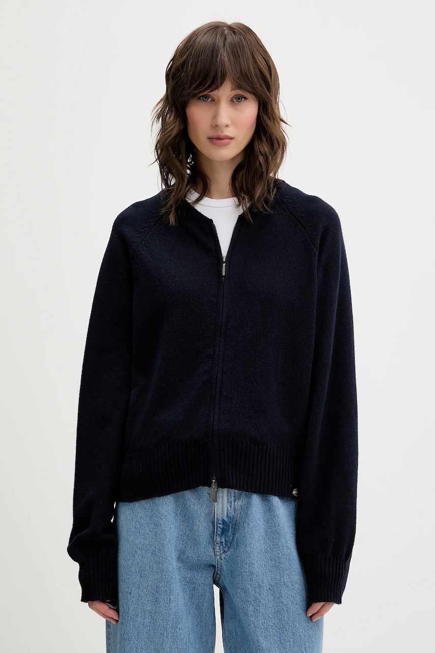 Dickies cardigan culoarea bleumarin, light, DK0A87OZ