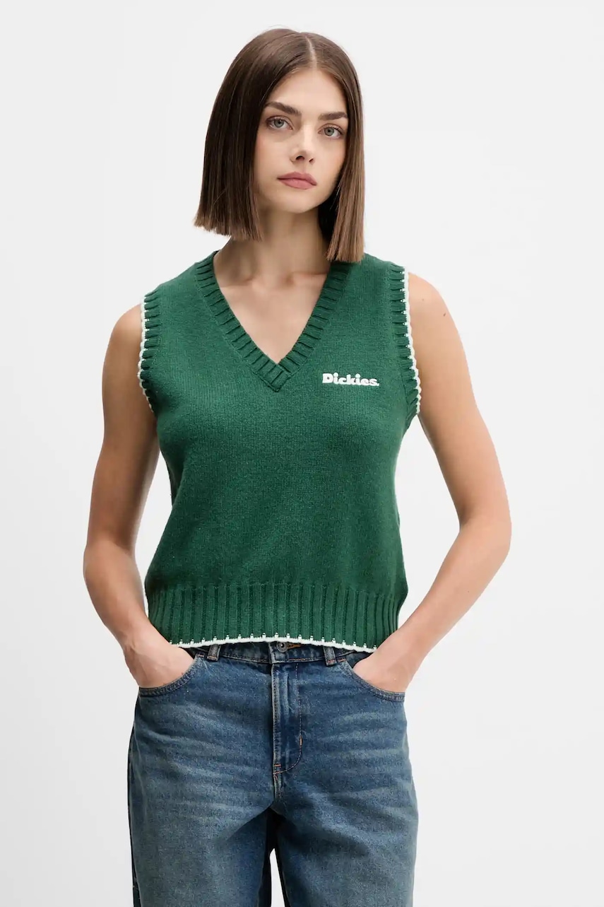 Levně Vesta s přídavkem vlny Dickies zelená barva, DK0A87P2