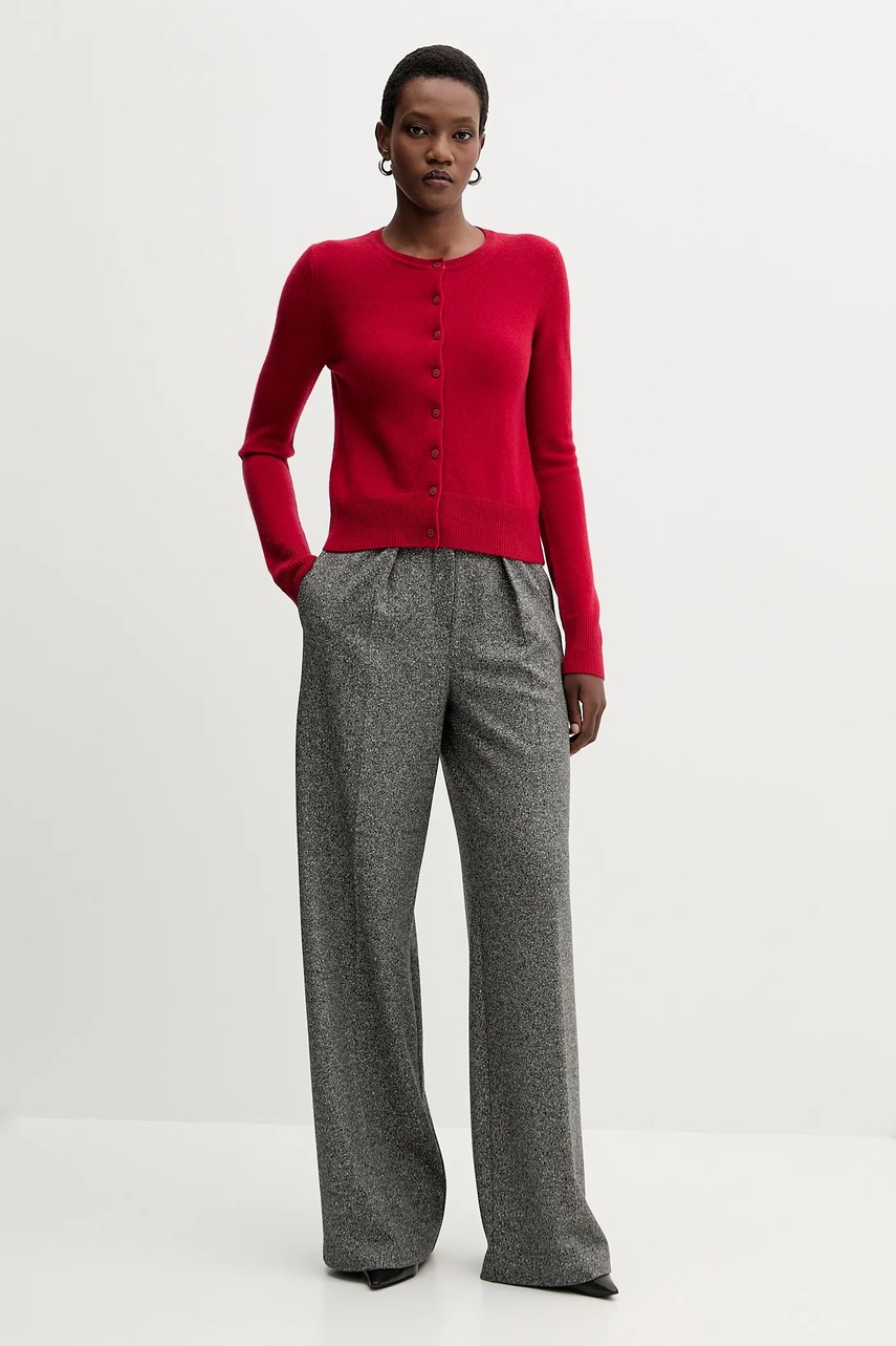 Кардиган с шерстью Marella цвет красный лёгкий 2523346084200