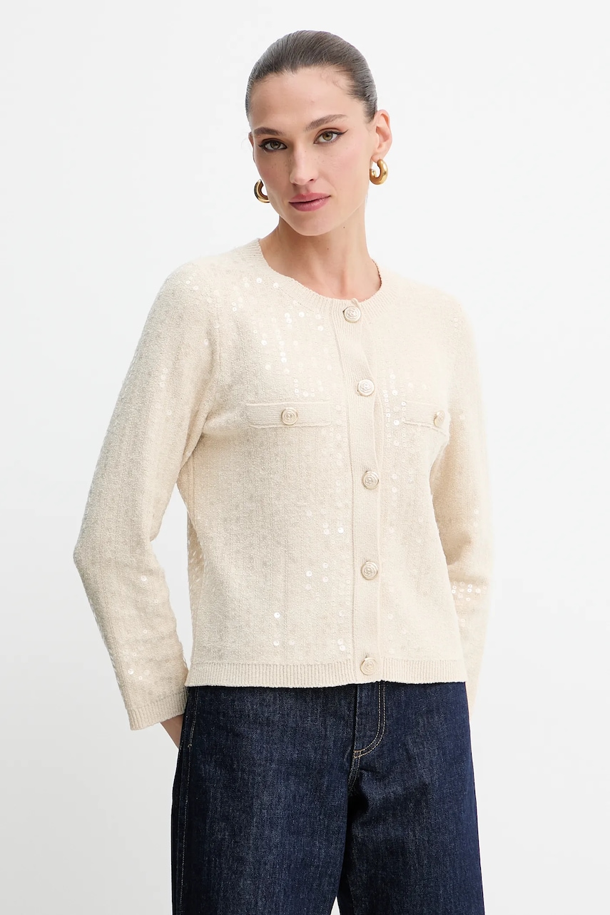 Marella cardigan culoarea bej, 2523346094200