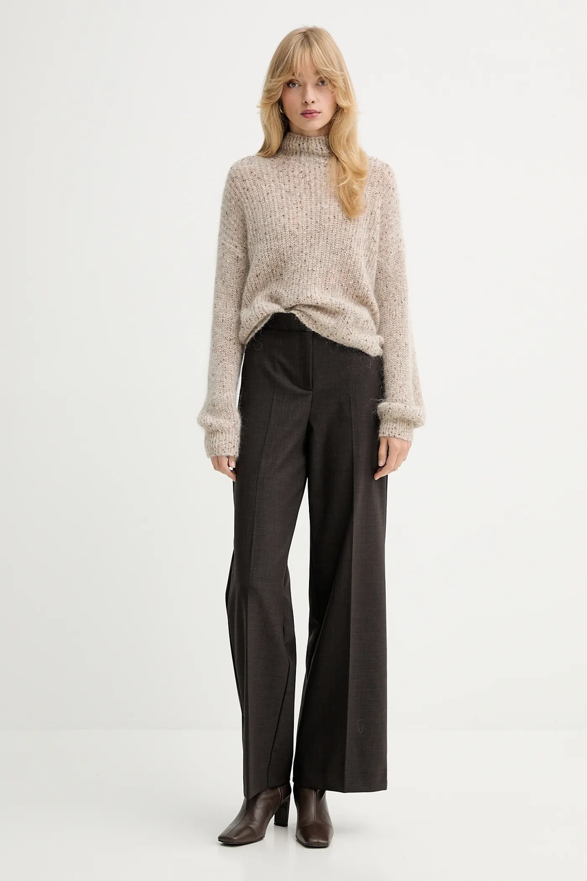 Свитер Marella цвет бежевый с гольфом 2523366334200