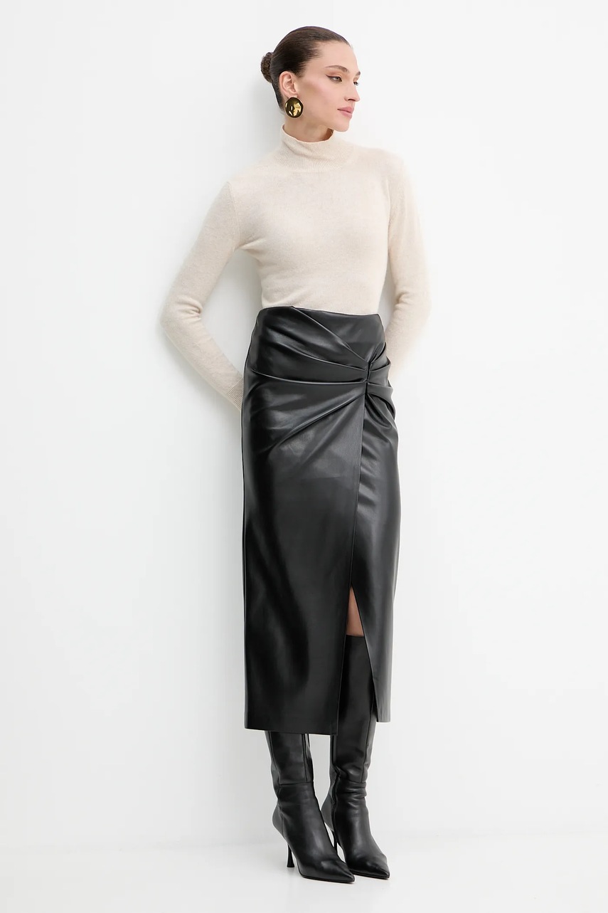 Свитер Marella Emme by Marella цвет бежевый лёгкий с гольфом 2525366201200