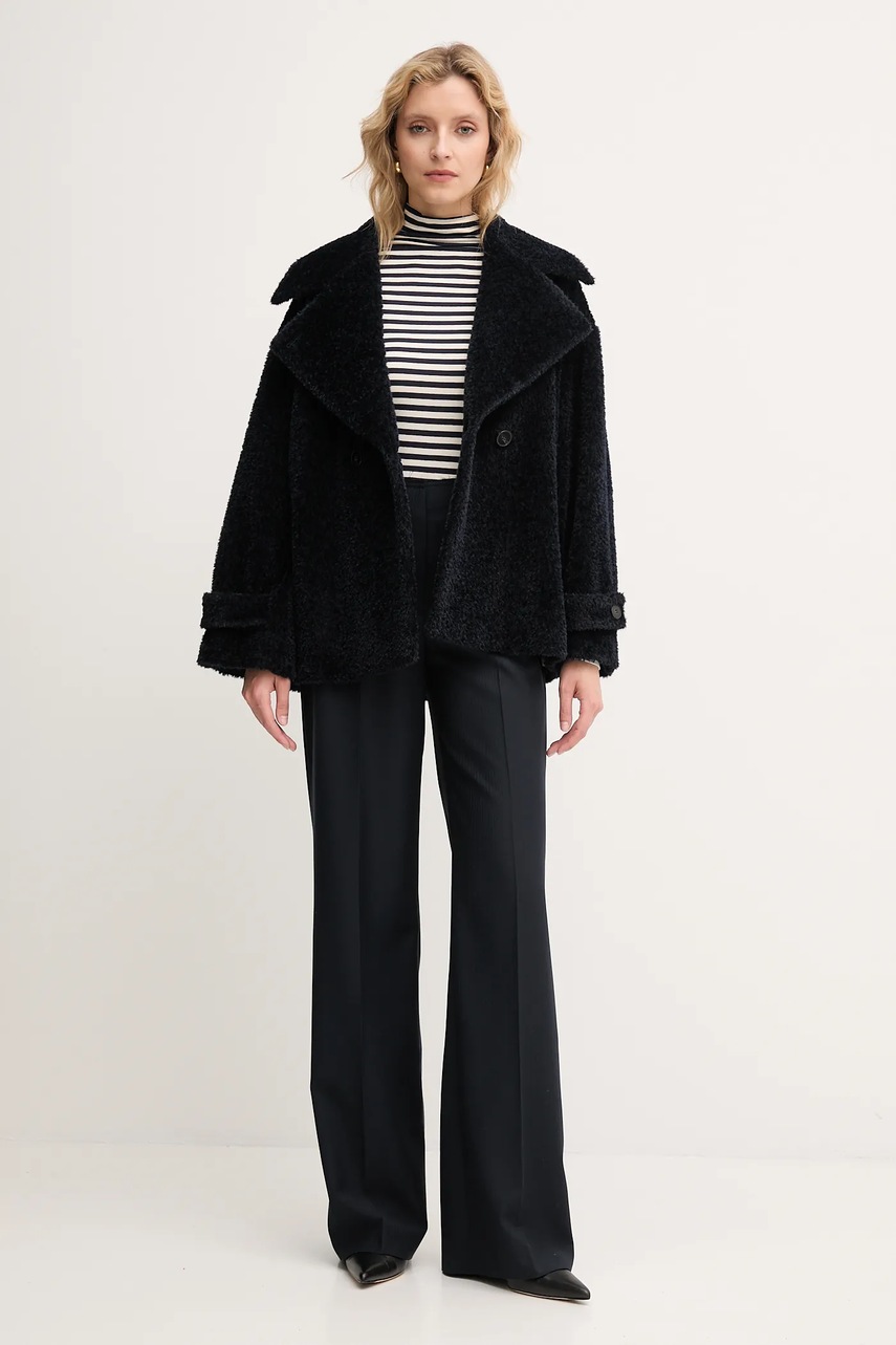 Лонгслив Marella Emme by Marella цвет синий с гольфом 2525946031200