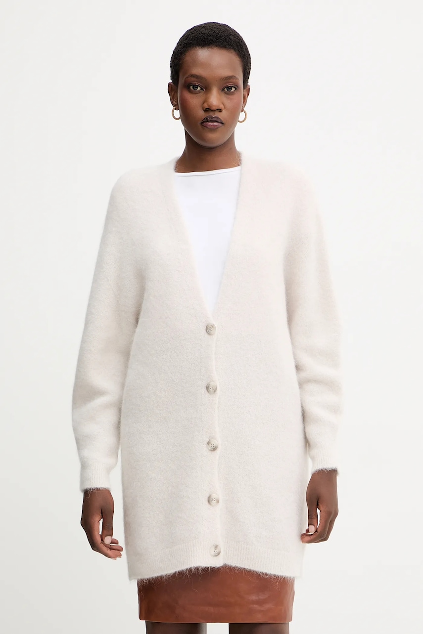 Marella cardigan de lână culoarea bej, 2523346122200