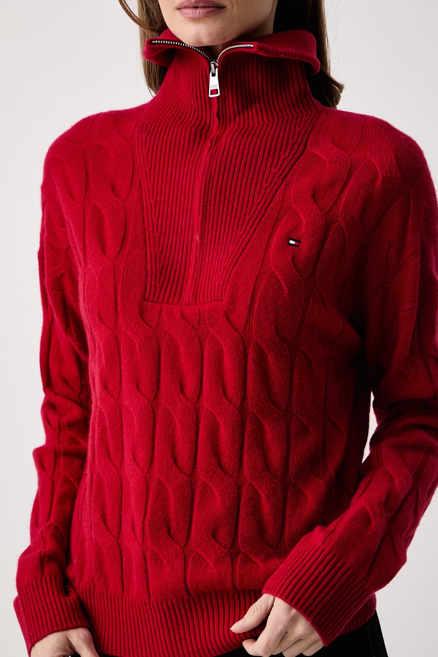 Tommy Hilfiger Tommy Hilfiger πουλόβερ γυναικείο μάλλινο - 4