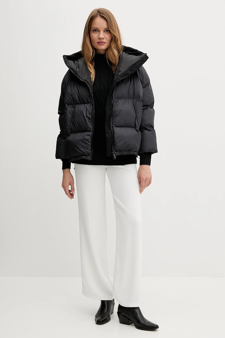 Шерстяной свитер Tommy Hilfiger цвет чёрный лёгкий с гольфом WW0WW46791 Шерстяной свитер Tommy Hilfiger цвет чёрный лёгкий с гольфом WW0WW46791
