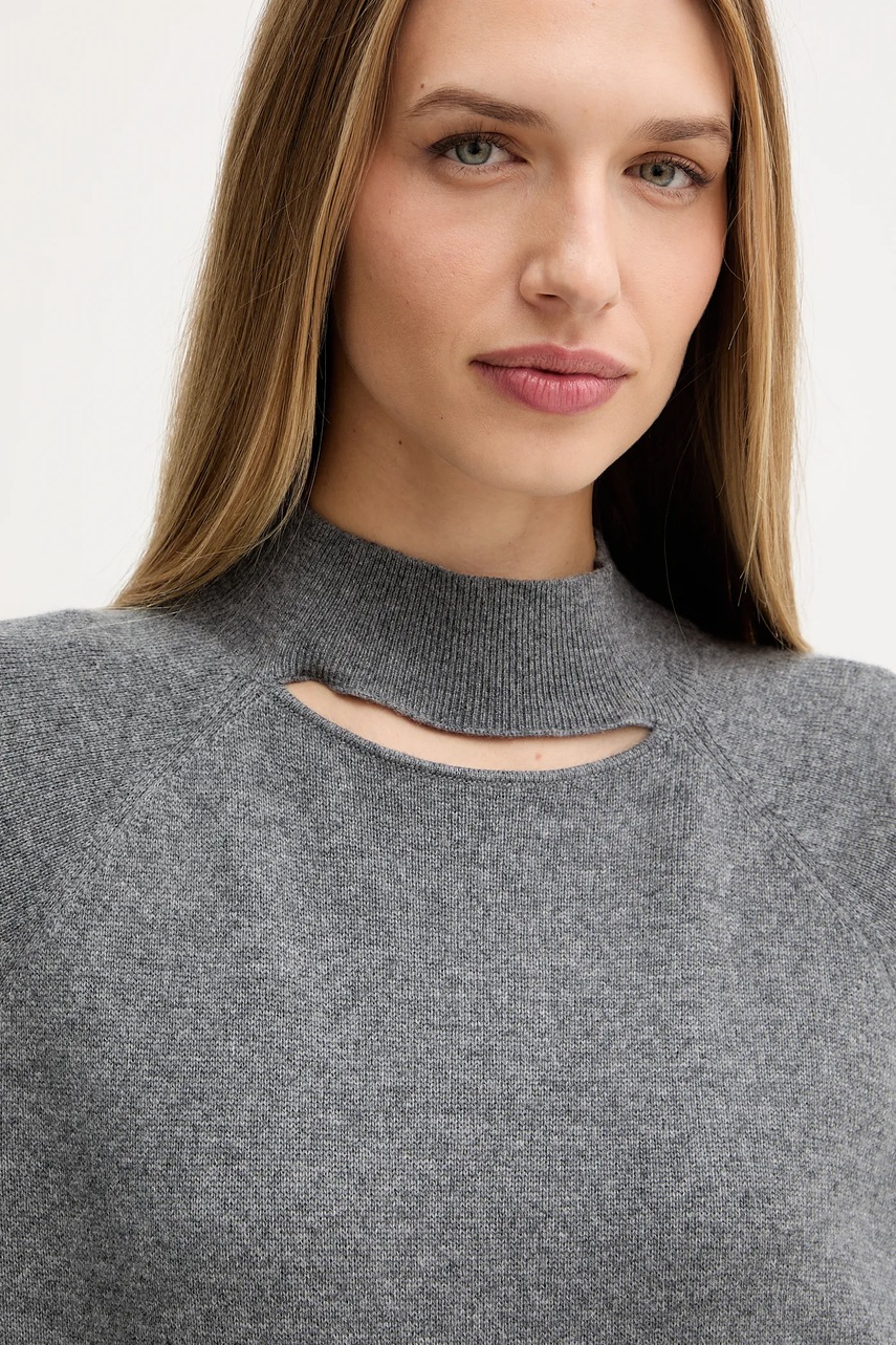 Сукня і светр BOSS колір сірий midi облягаючі 50547867