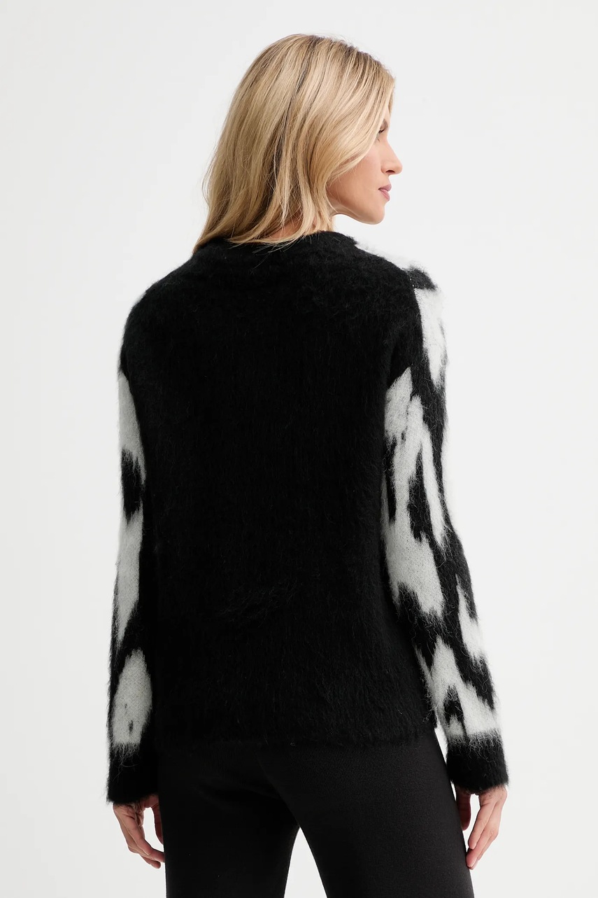 Πουλόβερ με προσθήκη μαλλιού Calvin Klein χρώμα: μαύρο, LV044D343G φωτογραφία