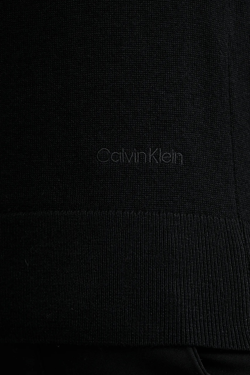 Πουλόβερ με προσθήκη μαλλιού Calvin Klein χρώμα: μαύρο, LV044D370G φωτογραφία
