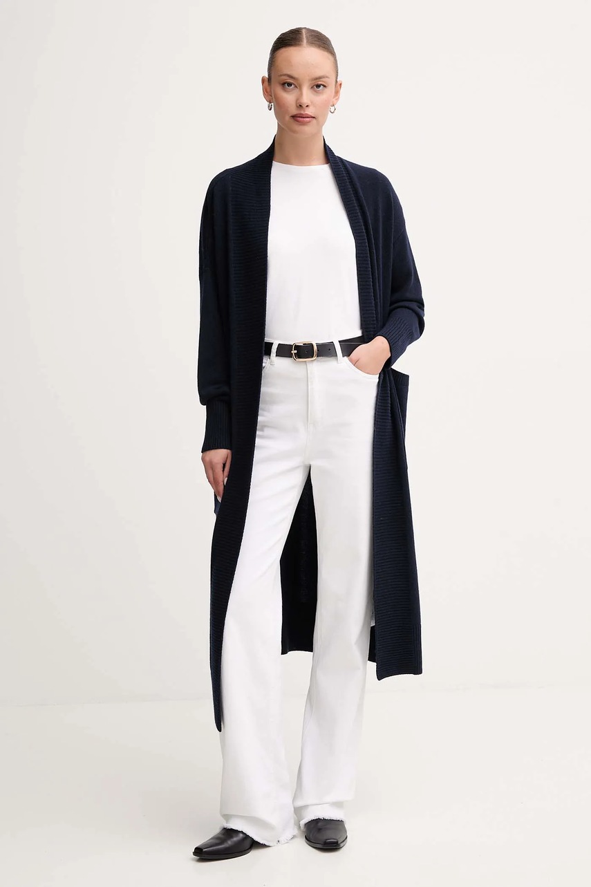 Кардиган с добавлением шерсти Barbour LUNA цвет синий лёгкий LKN1661