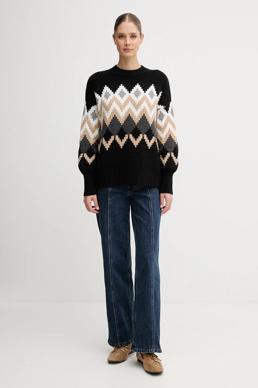 Свитер с шерстью Barbour CECELIA цвет чёрный  LKN1676