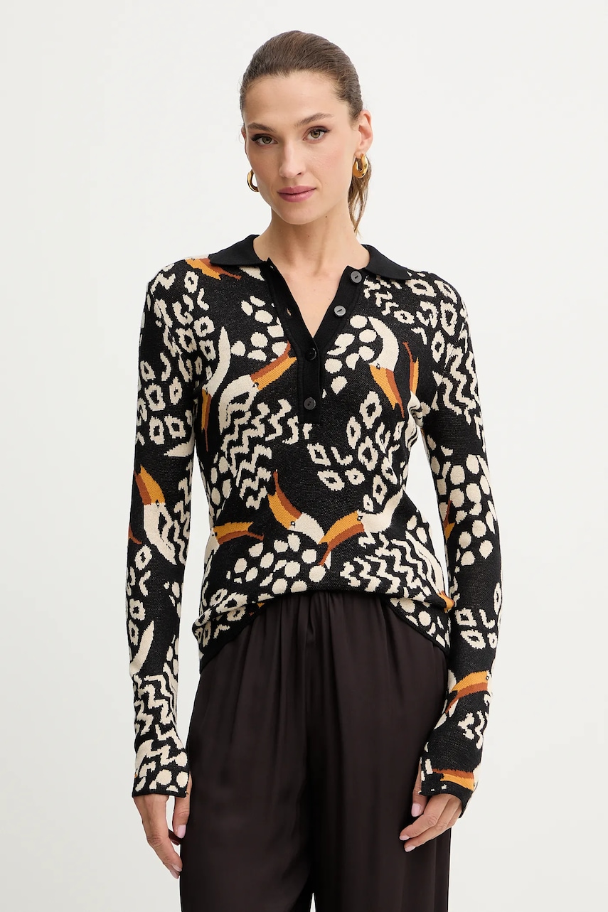 Farm Rio pulover culoarea negru, 351831